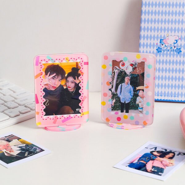 Me2U|Colorful Polka - Dot Acrylic Photocard Stand