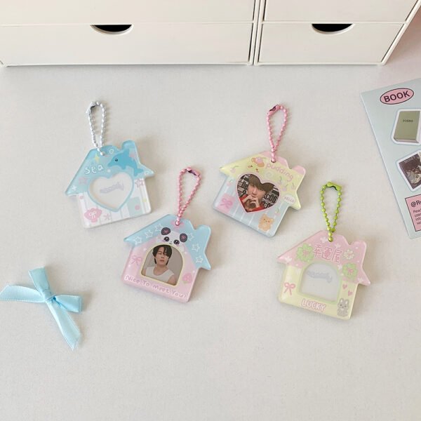 Me2U|Cute House - Shaped Photocard Keychain Holder Collection