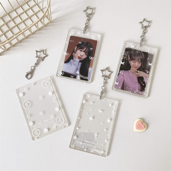 Me2U|Transparent Acrylic Star - Pendant Photocard Holder