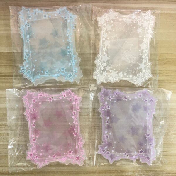 Me2U|Star - Embellished Glittery Acrylic Card Holder/Photo Frame