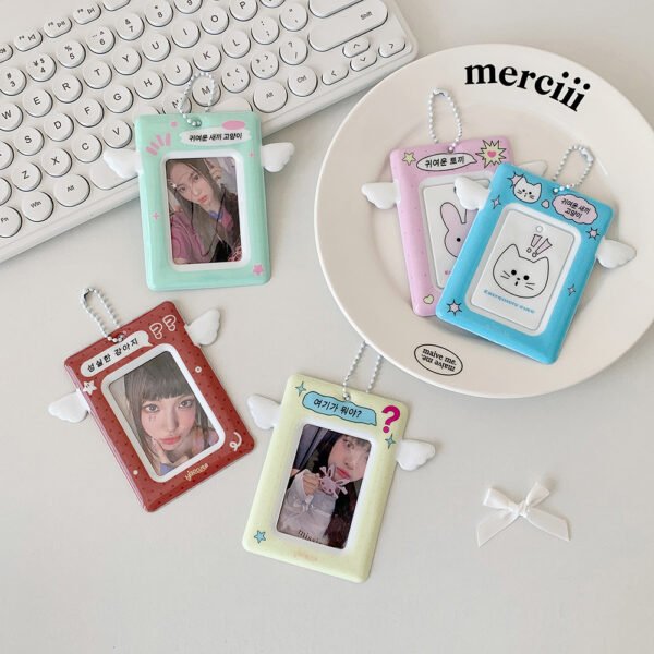 Me2U|Winged Cartoon - Themed Photocard Keychain Holder Collection