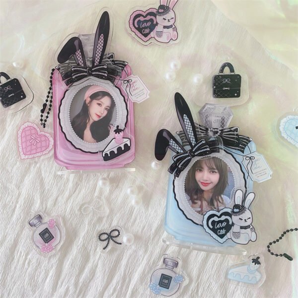 Me2U|Bunny Ear & Perfume Bottle - Shaped Acrylic Photocard Stand