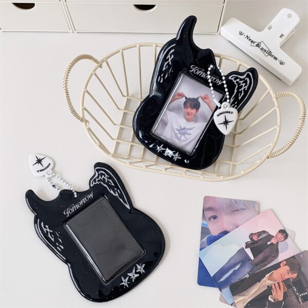 Me2U|K - Pop TXT - inspired Guitar - shaped PVC Card Holder & Display Ornament