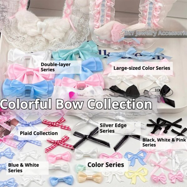 Me2U|Assorted Colorful Bow Craft Decorations