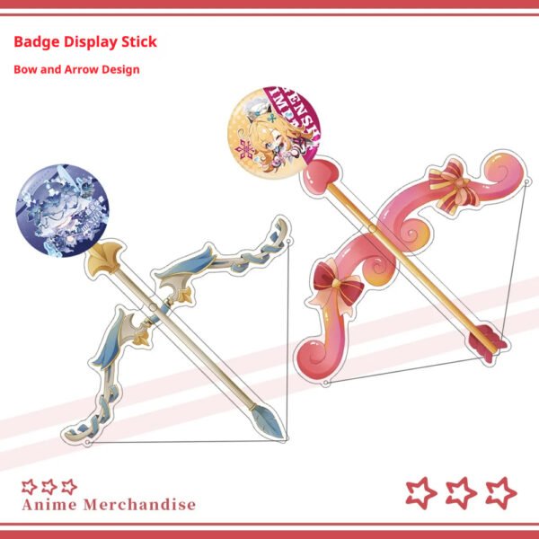 Me2U|Bow and Arrow - Themed Anime Badge Display Stick Collection