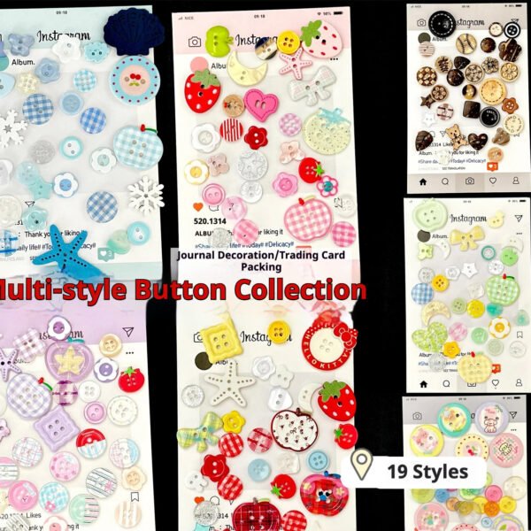 Me2U|Assorted Novelty Button Craft Stickers