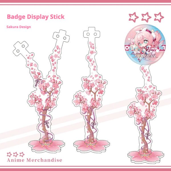 Me2U|Cherry Blossom Tree - Themed Anime Badge Display Stick Collection