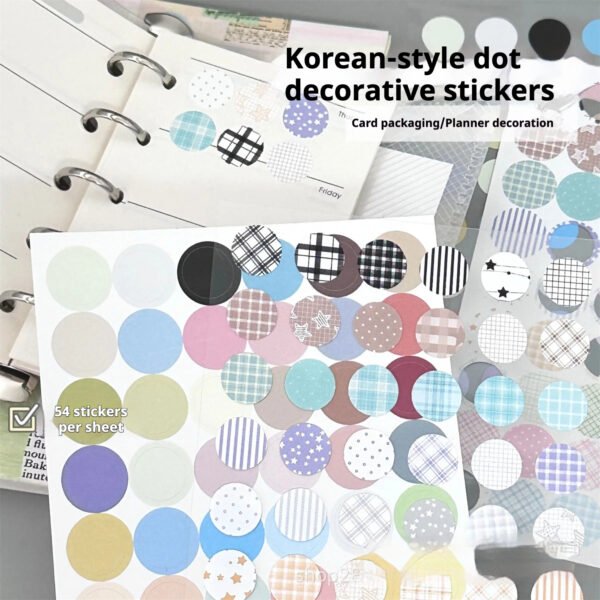 Me2U|Korean Style Patterned Dot Decor Stickers