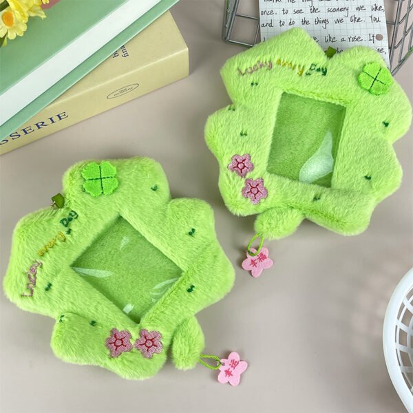 Me2U|Whimsical Clover Plush Photo Display Card Holder