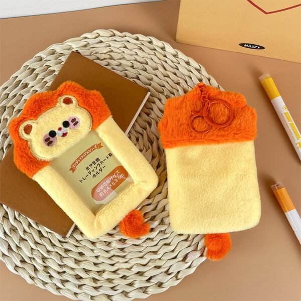Me2U|Adorable Lion Plush Photo Display Card Holder
