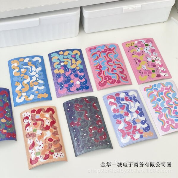 Me2U|Iridescent Laser Ribbon Art Sticker Collection