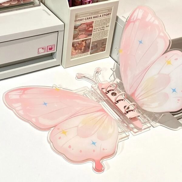 Me2U|Glamorous Starry Butterfly Acrylic Photo Display Card Holder