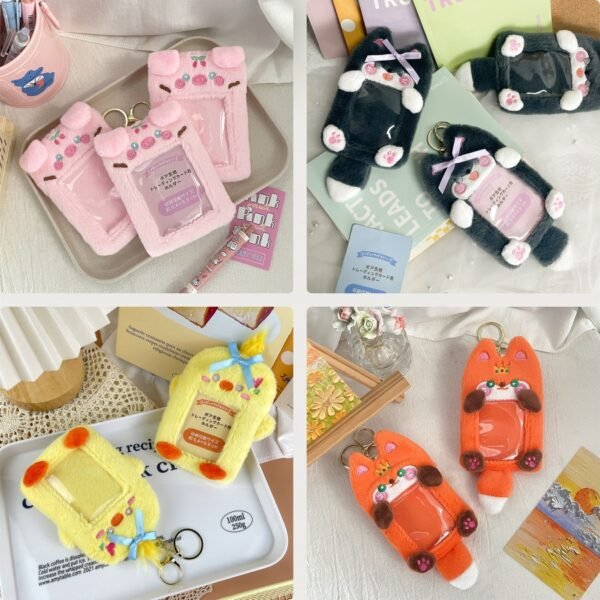 Me2U|Assorted Cute Animal Plush Card Holder Collection