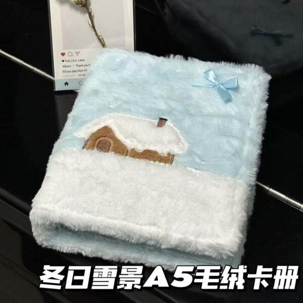 Me2U|Plush Winter Cottage-Themed Card Binder Album