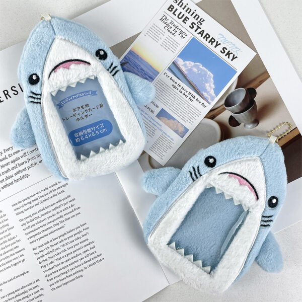 Me2U|Whimsical Shark Plush Photo Display Card Holder