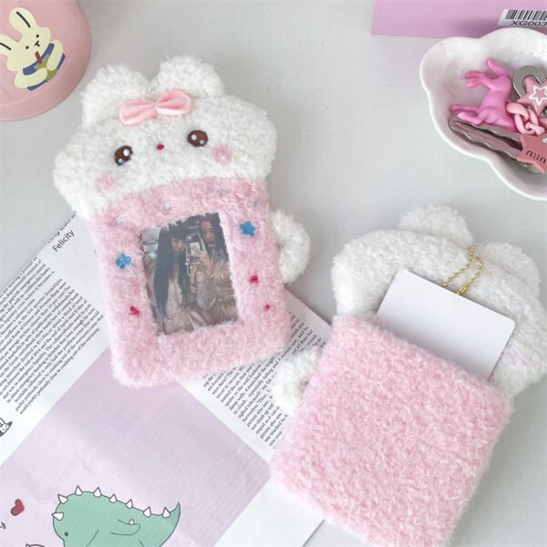 Me2U|Kawaii Bunny Plush Photo Display Card Holder