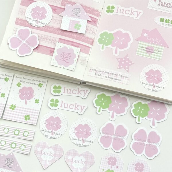 Me2U|Four-Leaf Clover Themed Sticker Bundle