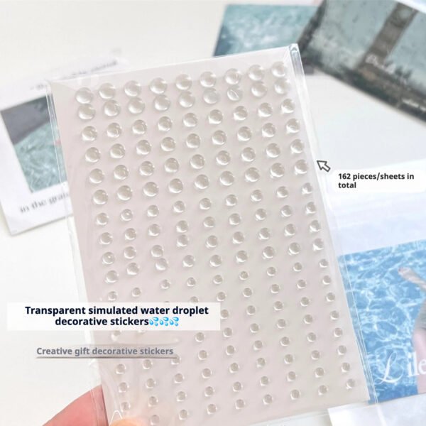 Me2U|Transparent Simulated Water Droplet Decor Stickers